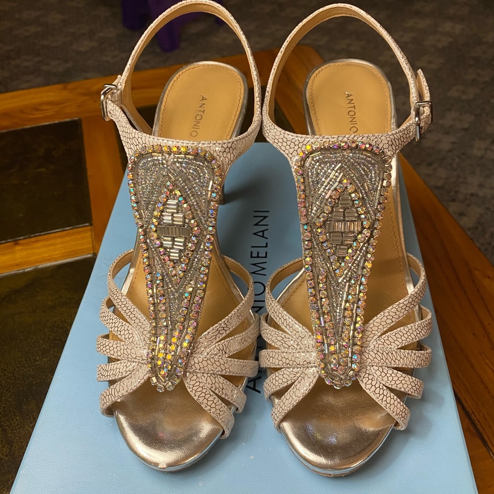 Antonio Melani Nadelle Jewel Heels - Picture 1 of 2